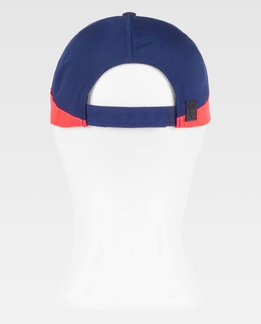 Gorra 80% Poliester Marino+Marino Oscuro+Rojo