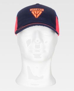 Gorra 80% Poliester Marino+Marino Oscuro+Rojo