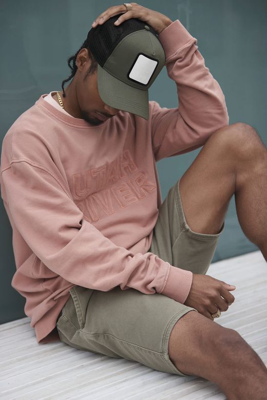 Cappellino trucker a 5 pannelli con patch quadrato