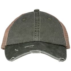 Umweltfreundliche Unisex Trucker-Cap im zerrissenen Look