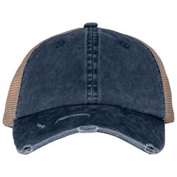 Umweltfreundliche Unisex Trucker-Cap im zerrissenen Look