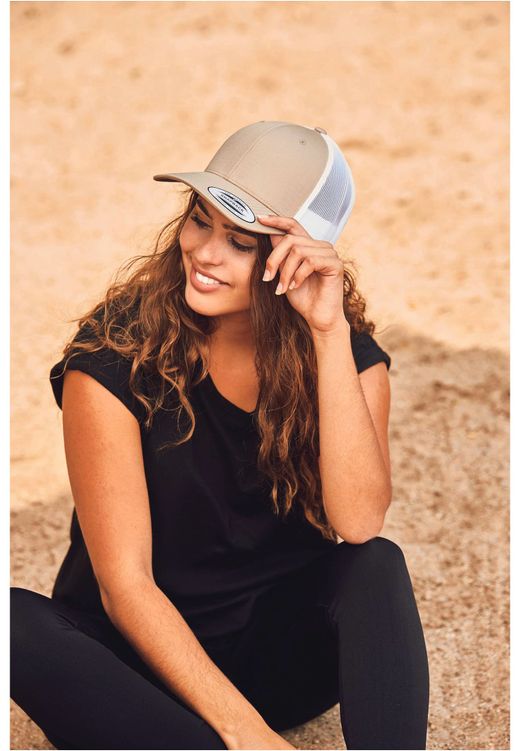 Casquette retro trucker bicolore