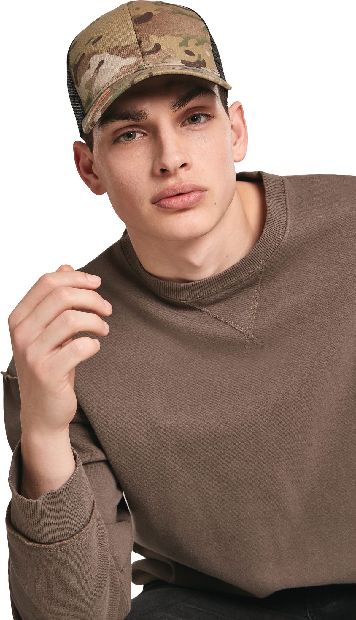 Gorra trucker retro multicam