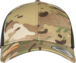 Casquette retro trucker multicam