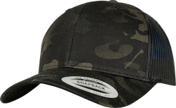 Casquette retro trucker multicam