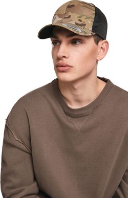 Casquette retro trucker multicam
