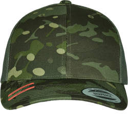 Casquette retro trucker multicam