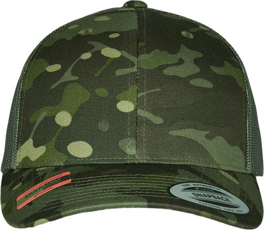 Casquette retro trucker multicam
