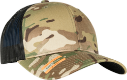 Casquette retro trucker multicam