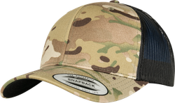 Casquette retro trucker multicam