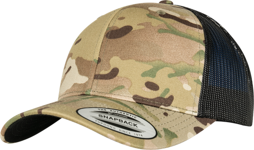 Casquette retro trucker multicam