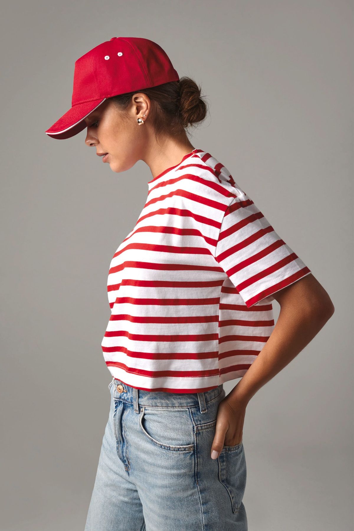 Gorra Ultimate - 5 paneles con sándwich contrastado Black / White-One Size