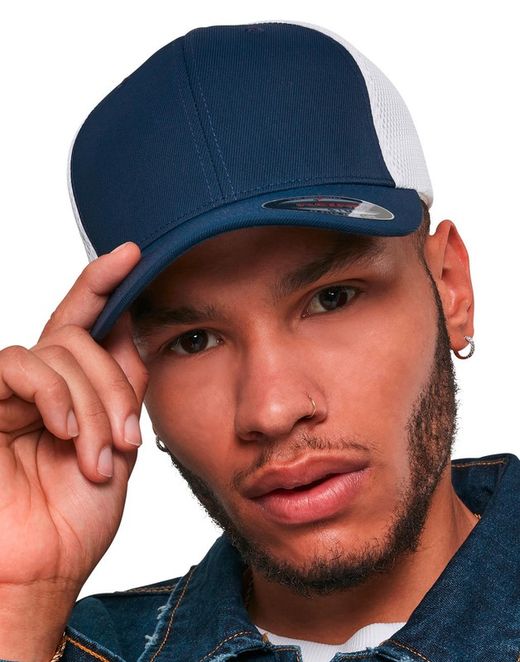 Gorras deportivas	 Flexfit de rejilla Ultrafibra 2 tonos