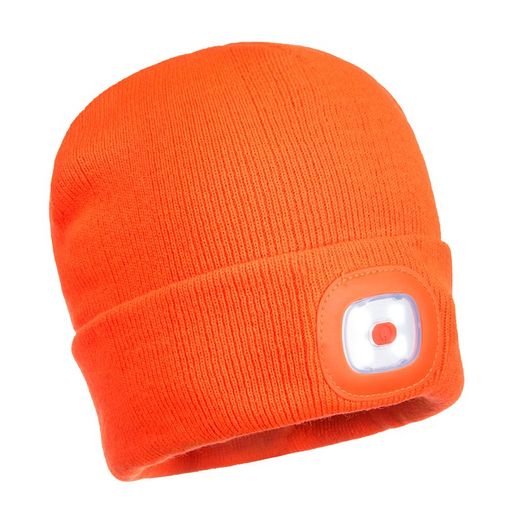 BEANIE MIT USB WIEDERAUFLADBAREN LED LEUCHTEN