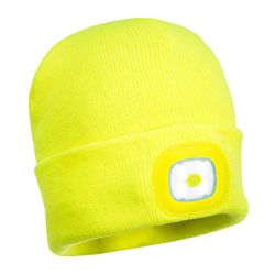 BEANIE MIT USB WIEDERAUFLADBAREN LED LEUCHTEN