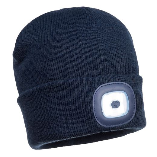 BEANIE MIT USB WIEDERAUFLADBAREN LED LEUCHTEN