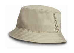 Eimermütze mit Mesh-Einsätzen