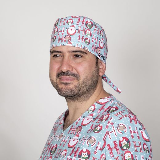 Gorro Cirujano Goma Navidad Santas