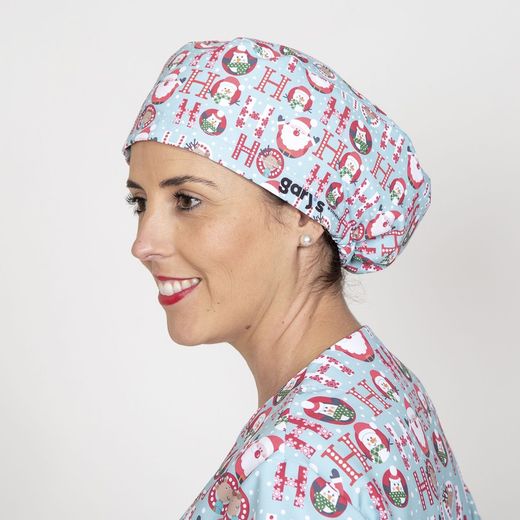 Gorro Cirujano Tiras Navidad Santas
