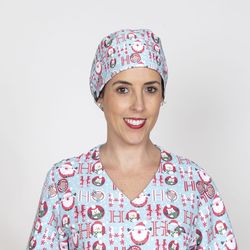 Gorro Cirujano Tiras Navidad Santas