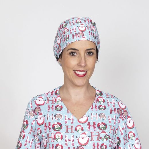 Gorro Cirujano Tiras Navidad Santas