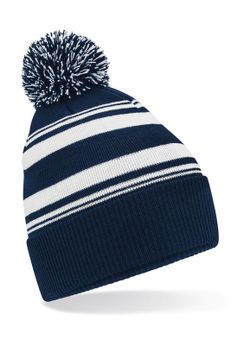 Gorro con rayas en abanico