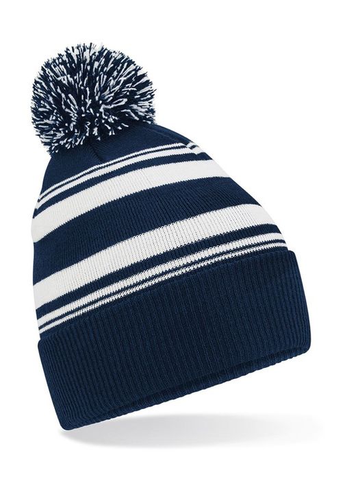 Gorro con rayas en abanico