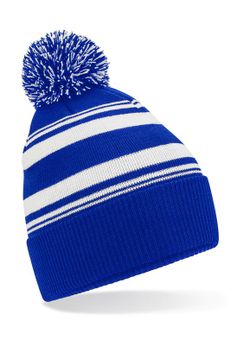 Gorro con rayas en abanico