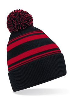 Gorro con rayas en abanico