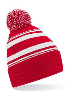 Gorro con rayas en abanico