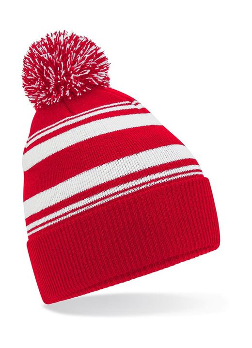 Gorro con rayas en abanico