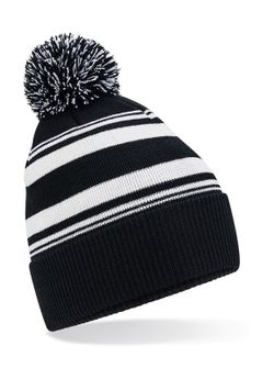 Gorro con rayas en abanico