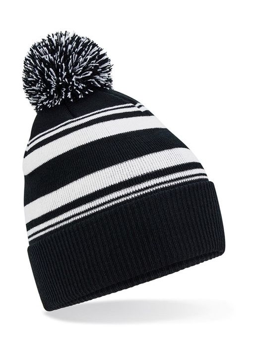 Gorro con rayas en abanico