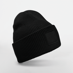 Mütze mit breiter Krempe und Ton-in-Ton-Patch