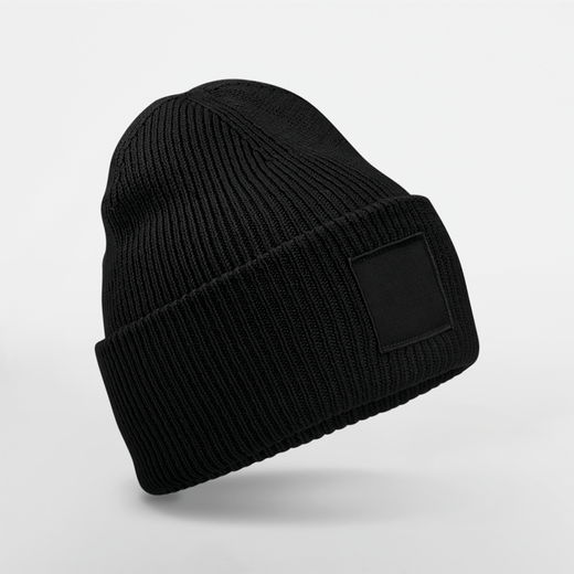 Mütze mit breiter Krempe und Ton-in-Ton-Patch