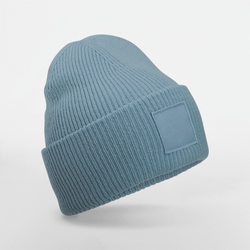 Mütze mit breiter Krempe und Ton-in-Ton-Patch