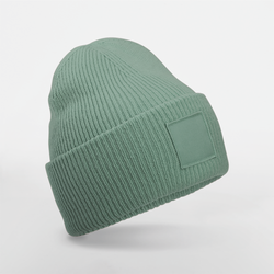 Mütze mit breiter Krempe und Ton-in-Ton-Patch