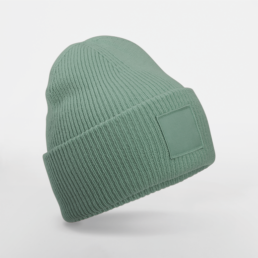 Mütze mit breiter Krempe und Ton-in-Ton-Patch
