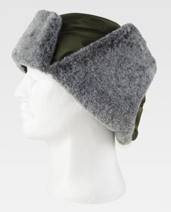 Gorro de color Verde Caza+Gris