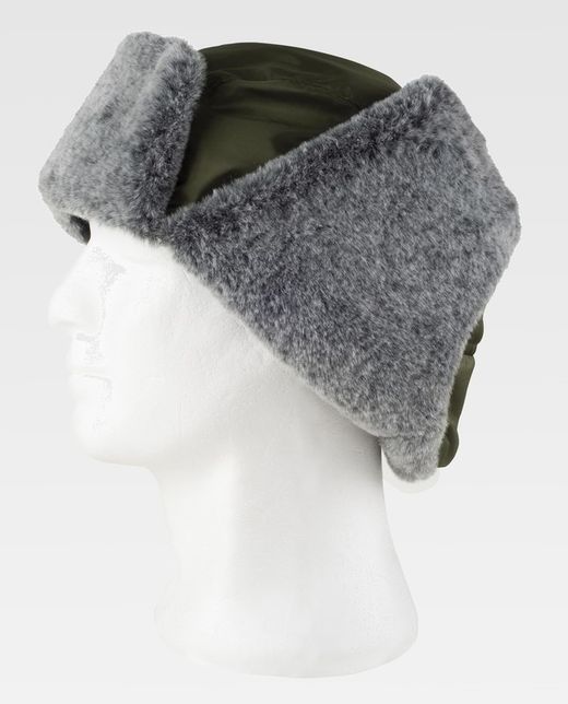 Gorro de color Verde Caza+Gris