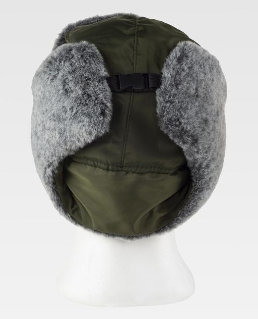 Gorro de color Verde Caza+Gris
