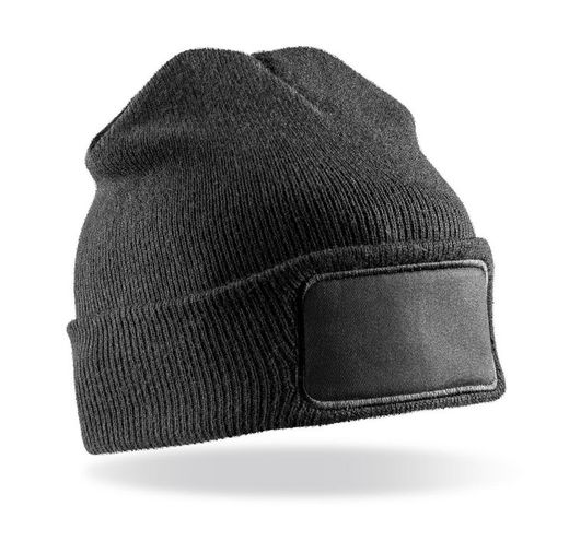 Druckbare recycelte Doppelstrickmütze