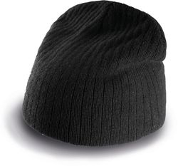 RIBBED KNIT HAT