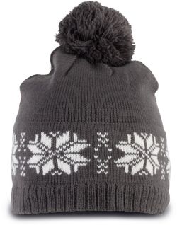 Cappello in maglia motivo Fair Isle