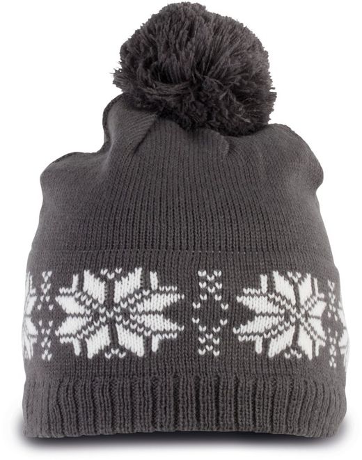 Cappello in maglia motivo Fair Isle