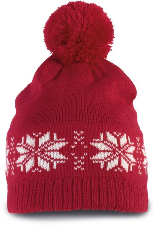 Cappello in maglia motivo Fair Isle