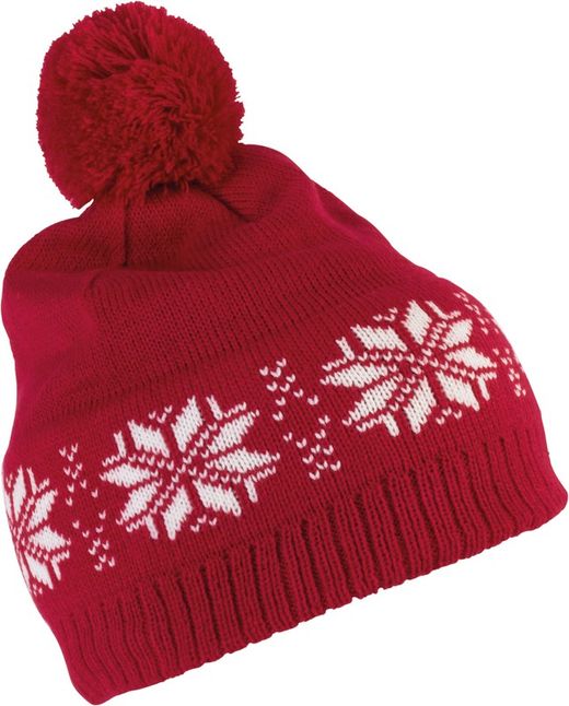 Cappello in maglia motivo Fair Isle