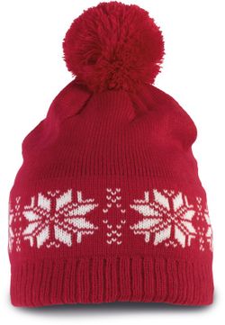 Cappello in maglia motivo Fair Isle