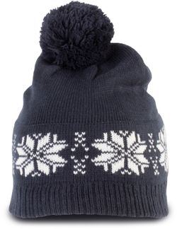 Cappello in maglia motivo Fair Isle