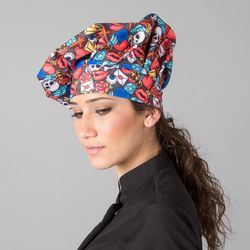Gorro gran chef velcro Poliester 4116